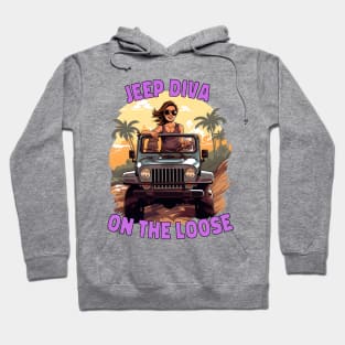 Jeep Diva on the loose Hoodie